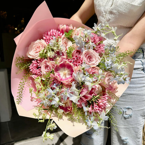 Pink and Blue Magic Bouquet