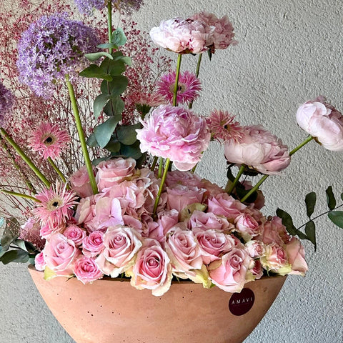 Premium Arrangement in Violet Charm Vase