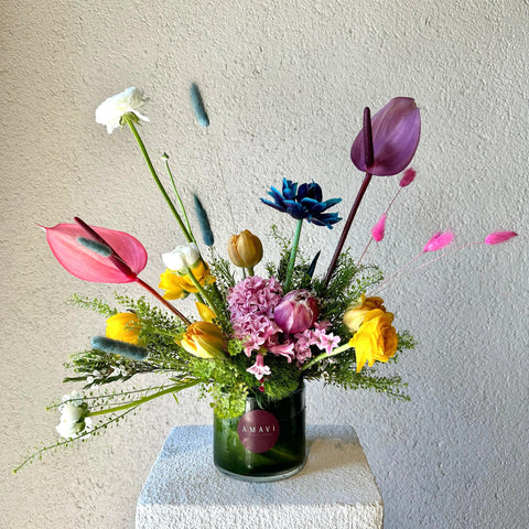 Happy Nation Arrangement in Mini Vase