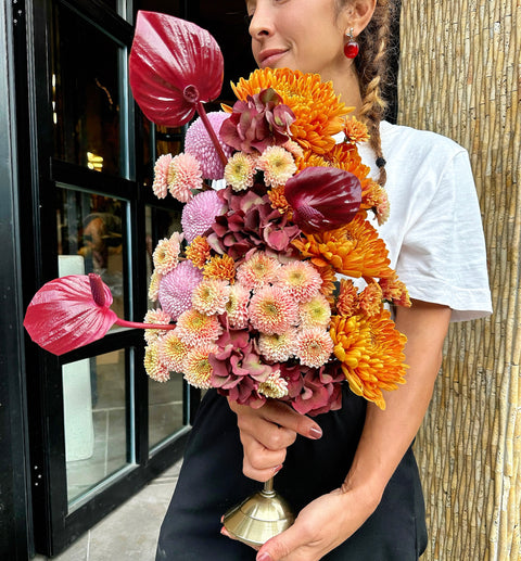 Amber Bloom – Mini Kadeh Vazoda Aranjman