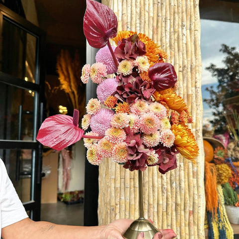 Amber Bloom – Mini Kadeh Vazoda Aranjman