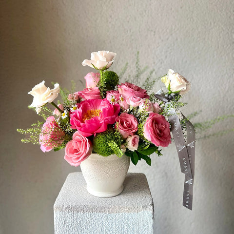Chérie Bloom Coral Peony Arrangement