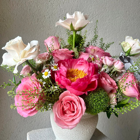 Chérie Bloom Coral Peony Arrangement