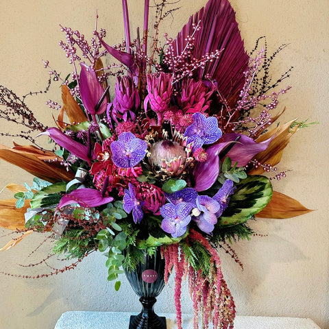 Sapphire Blooms Luxe Vazoda Aranjman