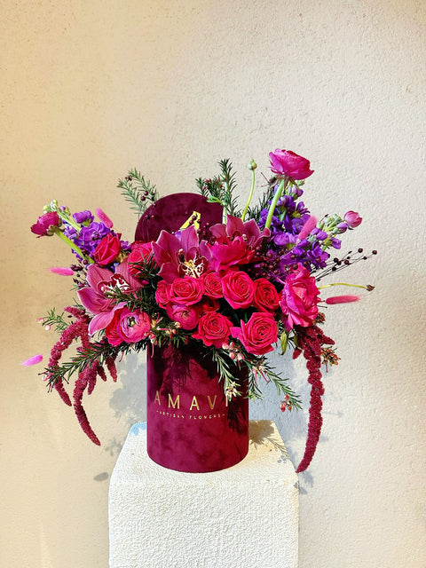 Burgundy Romance Kutuda Aranjman