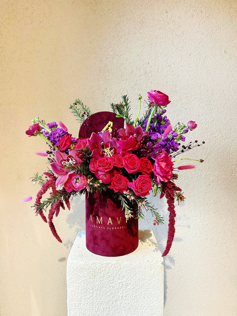 Burgundy Romance Kutuda Aranjman