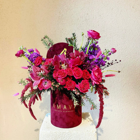Burgundy Romance Kutuda Aranjman