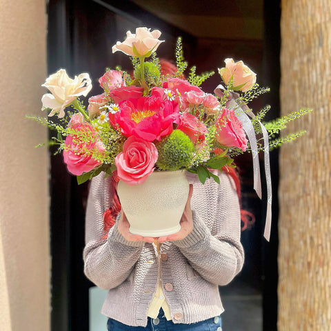 Chérie Bloom Coral Peony Arrangement