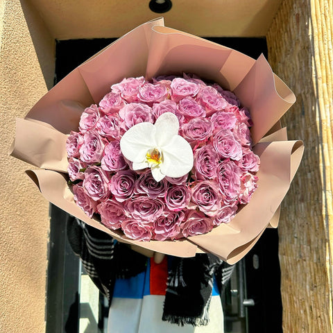 Lilac Delight 41'li Lila Gül Buketi