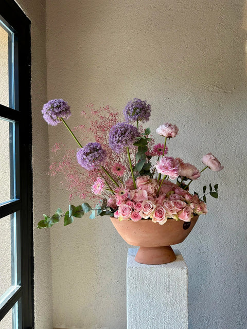 Premium Arrangement in Violet Charm Vase
