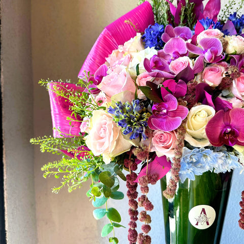 Arrangement in Luxury Pink Bliss Vase