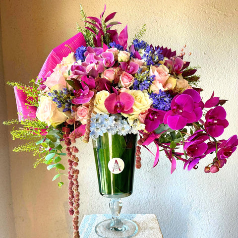 Arrangement in Luxury Pink Bliss Vase
