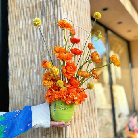 I'm Lucky Green FGI MOOD MUG Mini Arrangement