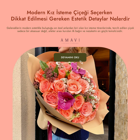 Modern Kız İsteme Çiçeği Seçerken Dikkat Edilmesi Gereken Estetik Detaylar Nelerdir