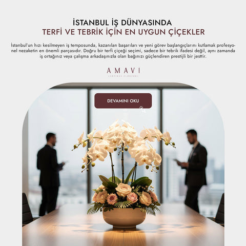 İstanbul İş Dünyasında Terfi ve Tebrik İçin En Uygun Çiçekler