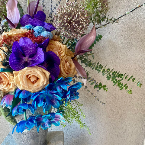 Island Blues Vase Arrangement 
