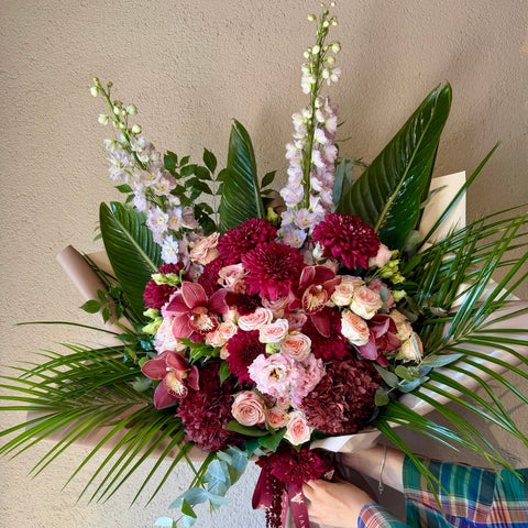 Velvet Bordeaux Premium Buket