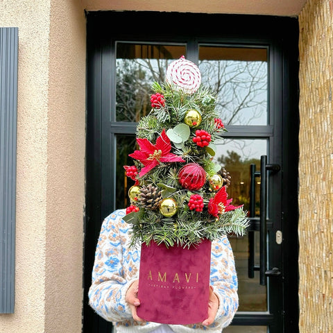 Burgundy Lovers Mini Çam Ağacı