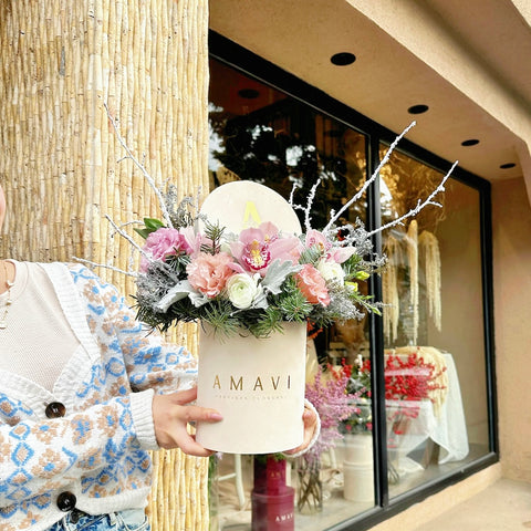 Winter Blush Premium Mini Kutuda Aranjman