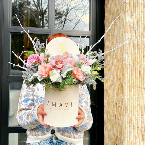 Winter Blush Premium Mini Kutuda Aranjman