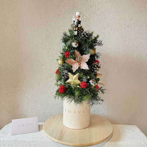 Golden Nutcracker Mini Çam Ağacı