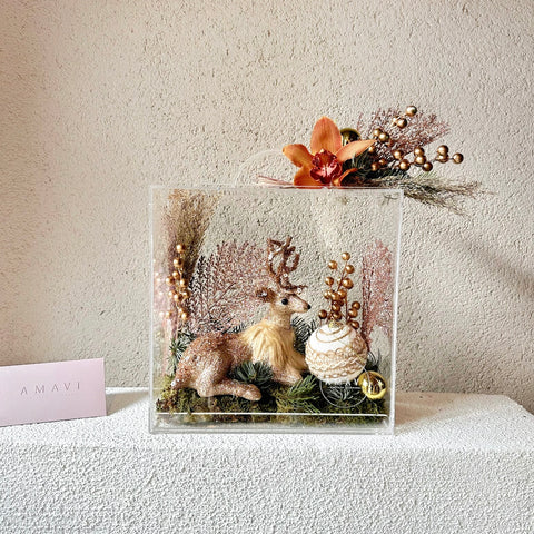 Golden Reindeer Yılbaşı Özel Bloom Bag