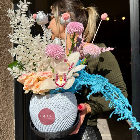 Palm Springs Bloom Mini Saksıda Aranjman
