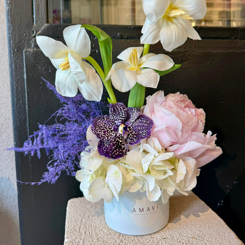 Soft Muse Floral Mini Vazo Aranjman