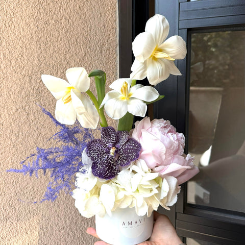 Soft Muse Floral Mini Vazo Aranjman