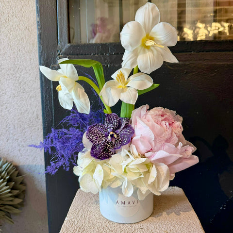 Soft Muse Floral Mini Vazo Aranjman