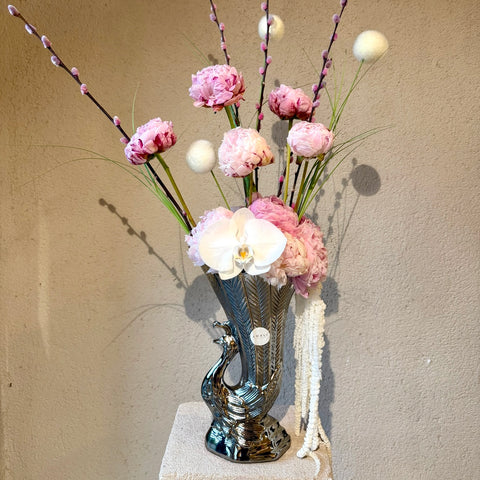 Pink Swan Vazoda Premium Aranjman