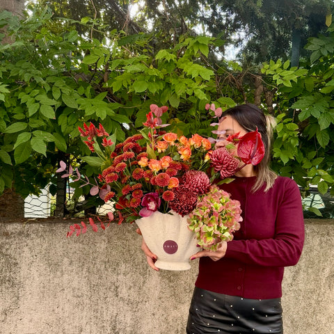 Rust & Roses Vazoda Aranjman