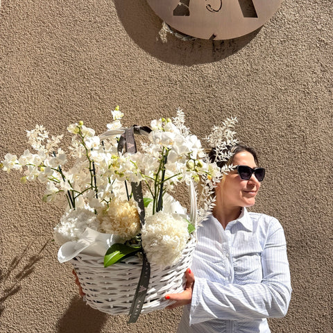 Blanc Impérial Couture Sepette Midi Orkideler