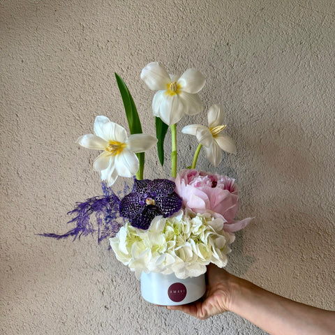 Soft Muse Floral Mini Vazo Aranjman