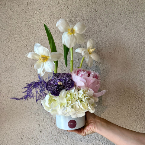 Soft Muse Floral Mini Vazo Aranjman