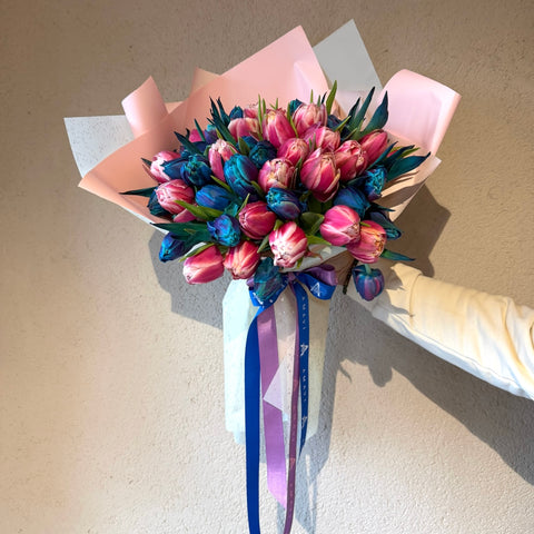 Velvet Duo 50 Lale  Premium Buket