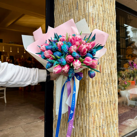 Velvet Duo 50 Lale  Premium Buket