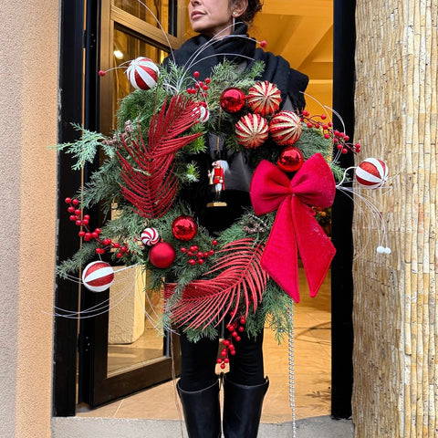 Big Red Ribbon Kapı Çelengi