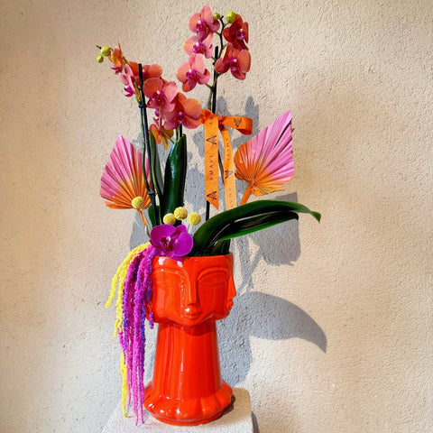 Solar Muse Seramik Vazoda Orkide Tasarımı