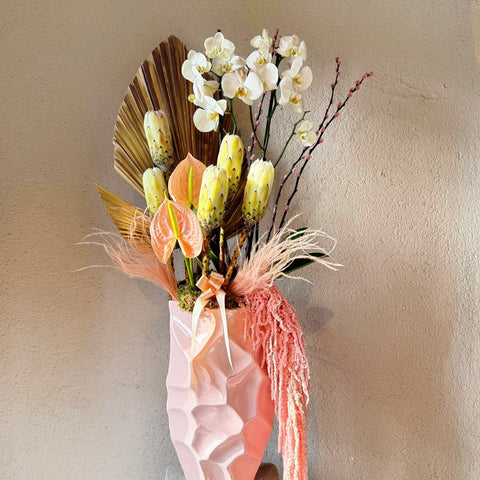 Blush Éclat Özel Vazoda Orkide Aranjmanı