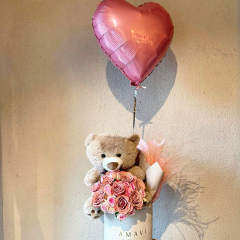 Amavi’s Rosé & Teddy Balonlu Aranjman