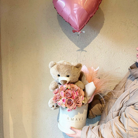 Amavi’s Rosé & Teddy Balonlu Aranjman