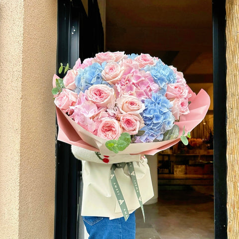 LOVELY MAMA! Premium Ortanca Buketi