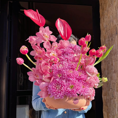 Blush Aura Vazoda Artisan Aranjman