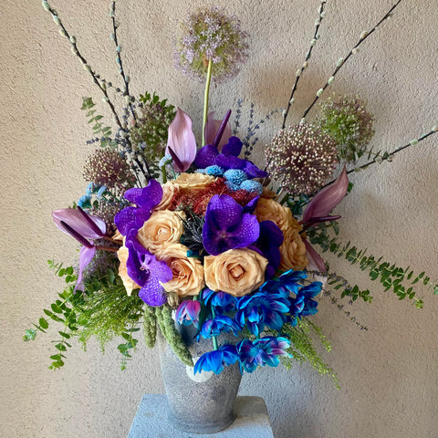 Island Blues Vase Arrangement 