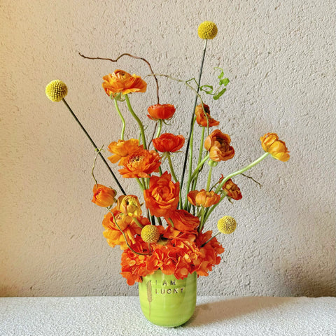 I'm Lucky Green FGI MOOD MUG Mini Arrangement